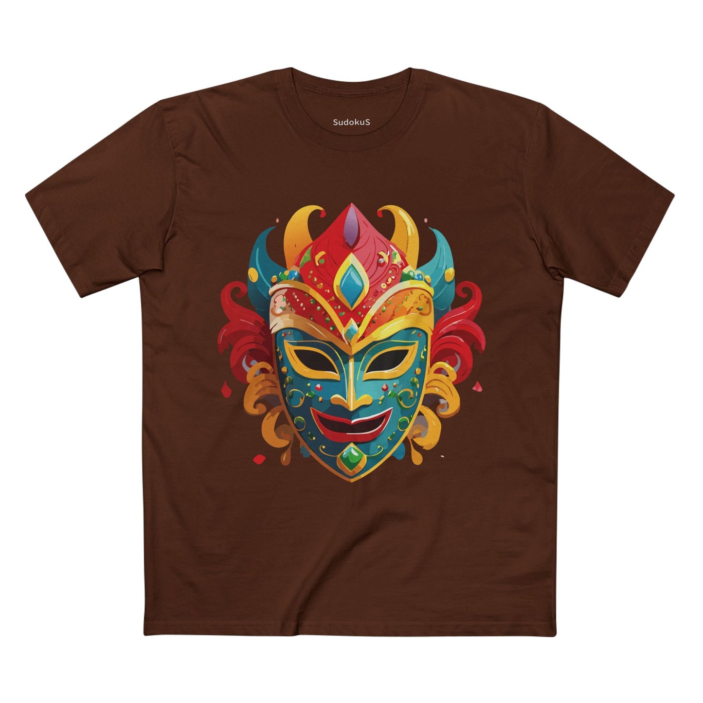 Mask Graphic Unisex 100 Cotton Staple Tee 22