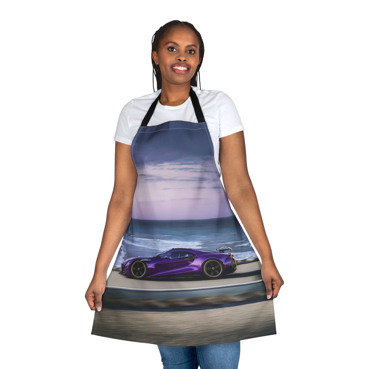 Car 100% Polyester Stain-resistant 31.5 x 25.6 | Art Print Canvas Apron 2