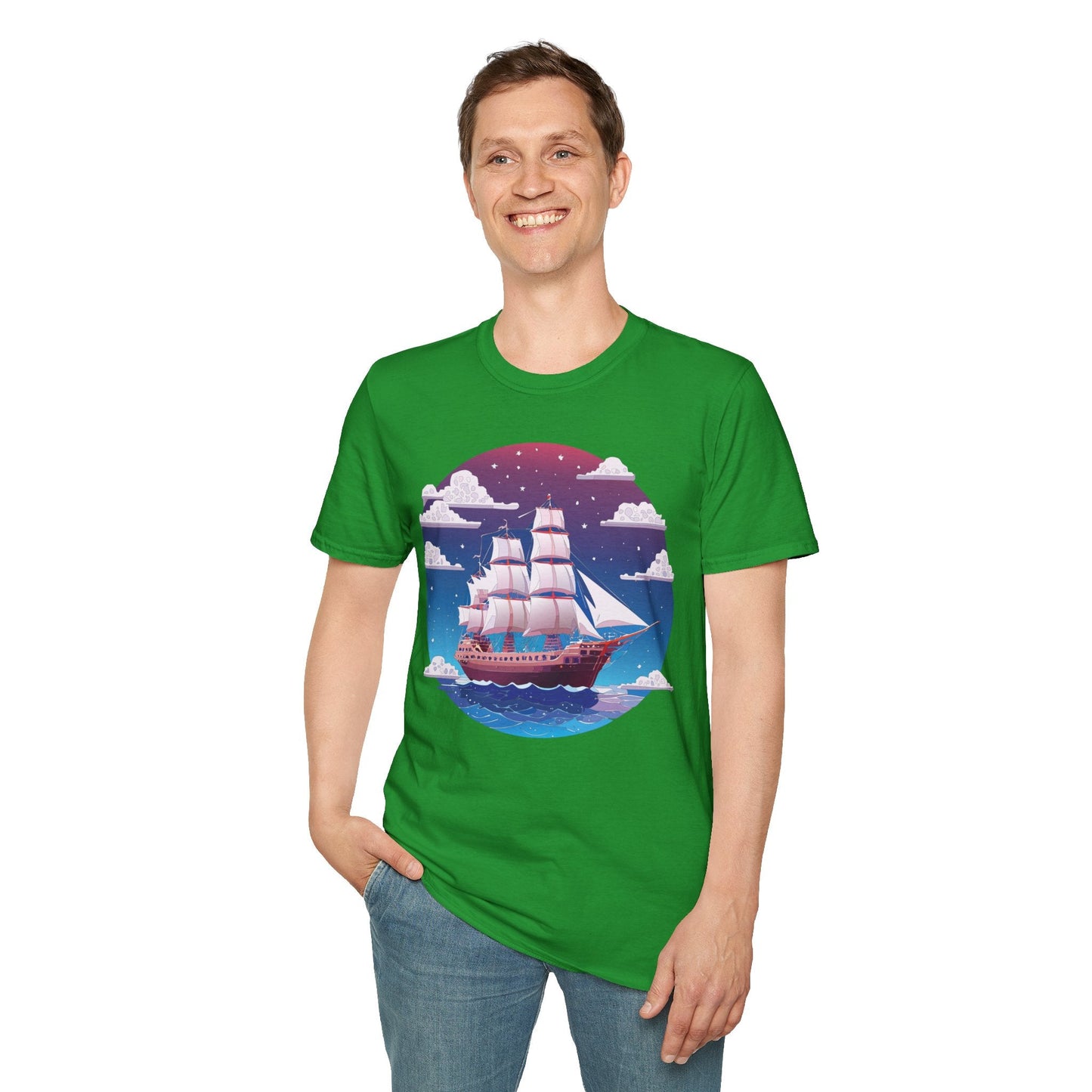 Ship T Shirt Frigate T Shirt Vessel Tee Shirt Unisex Softstyle 100 Percent Ring Spun Cotton