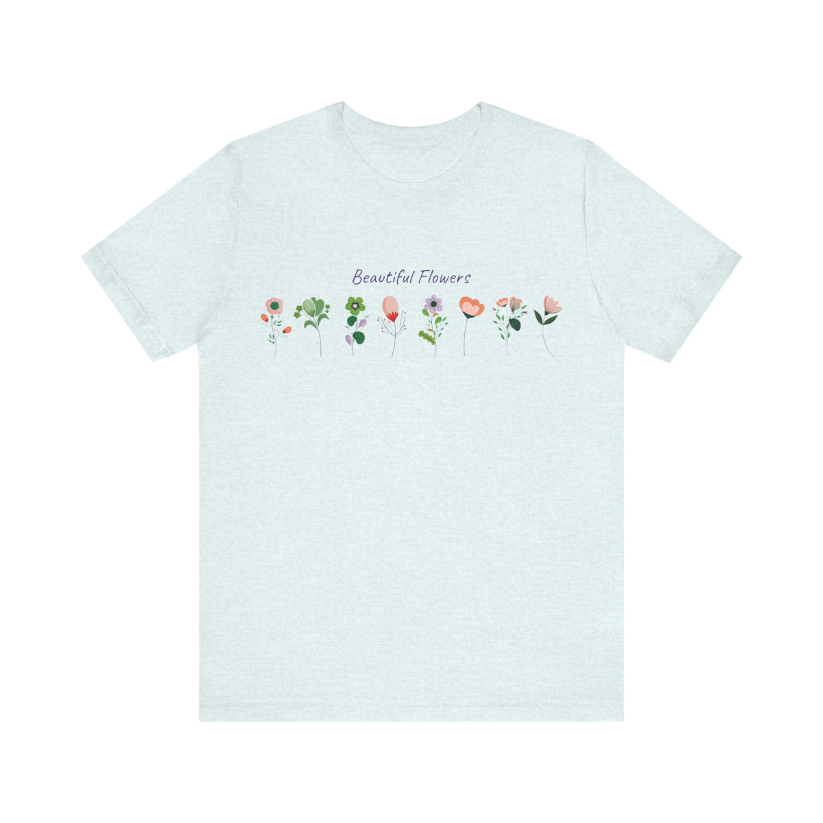 Floral Graphic Tee Shirt - Bella+Canvas Unisex 100 Cotton 51