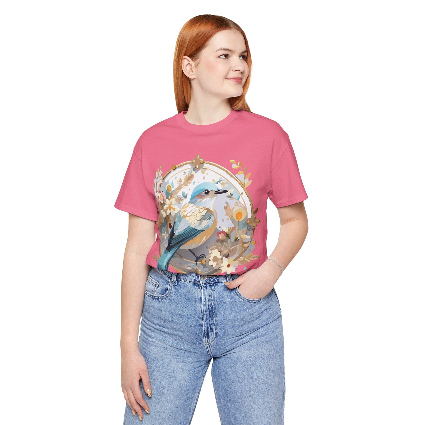 Adelpha Medallion Graphic T Shirt Unisex Short Sleeve Vintage Inspired Art Design