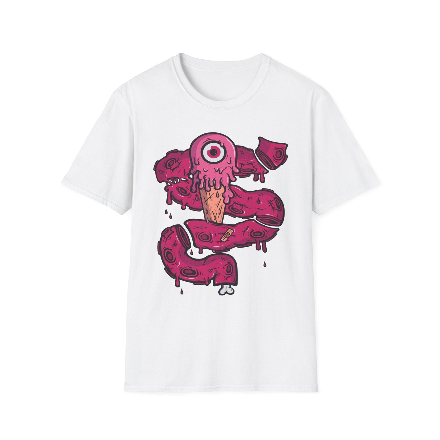 Cartoon T Shirt Animation Tee Funny Graphic Tee Unisex Gildan Softstyle Cotton 64000
