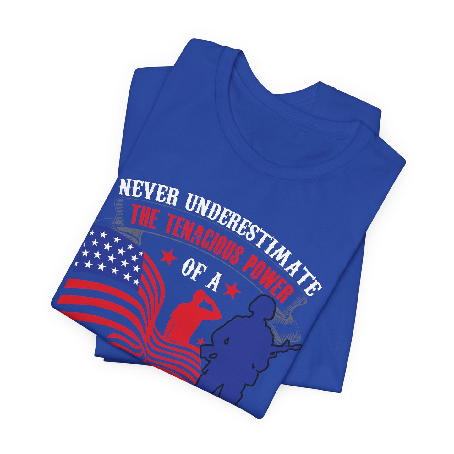 Army Veteran Patriotic Graphic Design Unisex Cotton T-Shirt v53