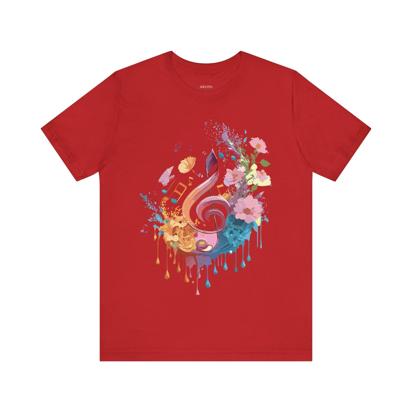 Unisex Graphic T Shirt From Adelpha With Vintage Music Inspired Artwork Short Sleeve Tee