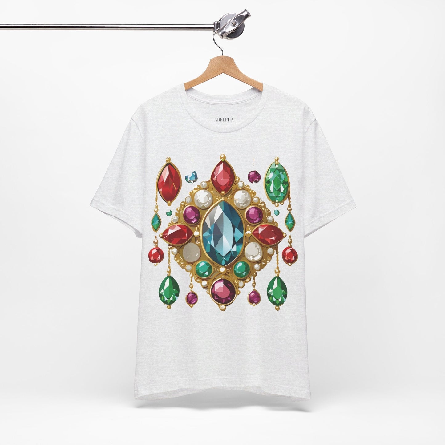 Jewelry Graphic Unisex 100 Cotton Vintage Treasure Art T-Shirt 44