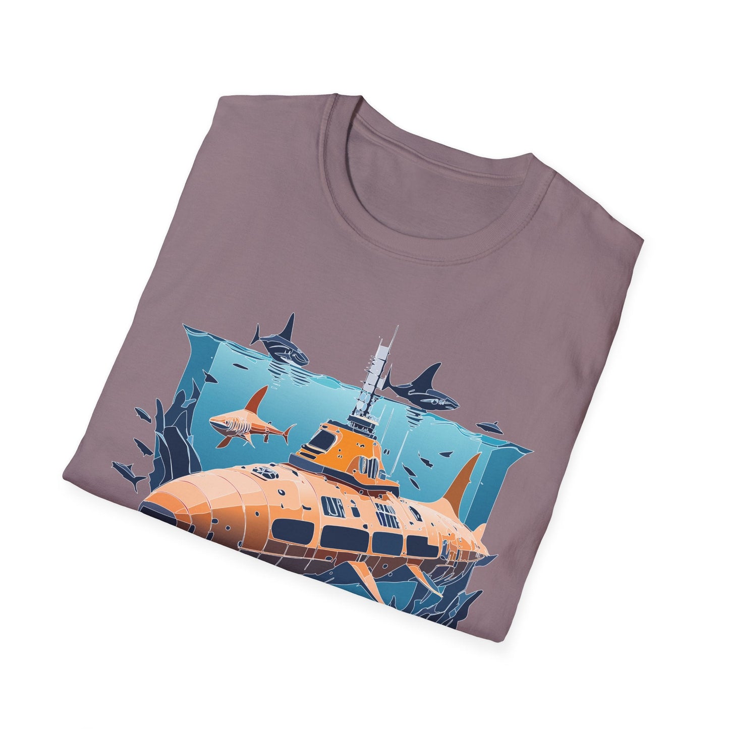 Ocean T Shirt Unisex Gildan Softstyle 64000 Ocean Theme Tee 100 Percent Cotton Fabric