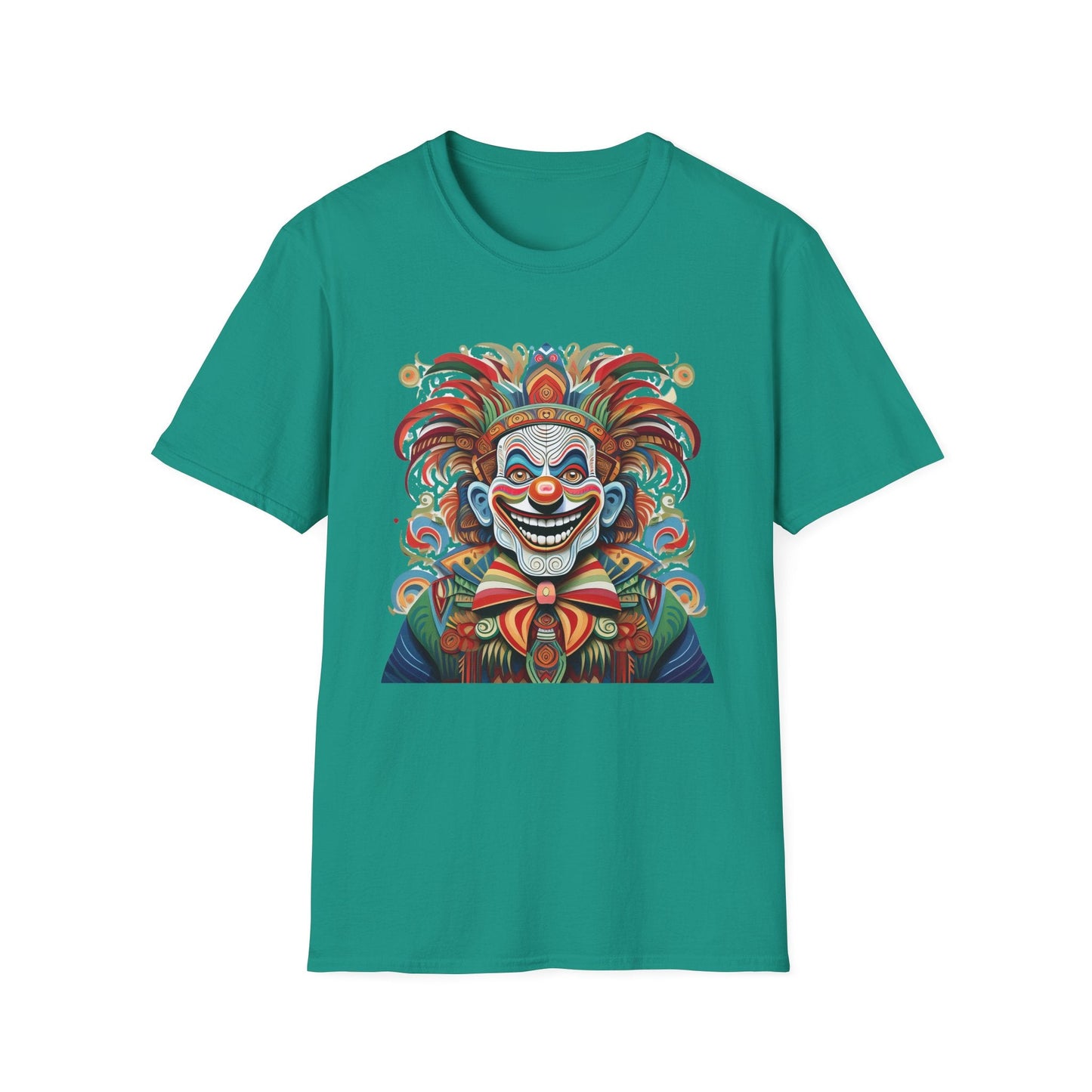 Clown Shirt Unisex Tee Funny Man Circus Shirt Scary Man Tee Gildan Softstyle 64000