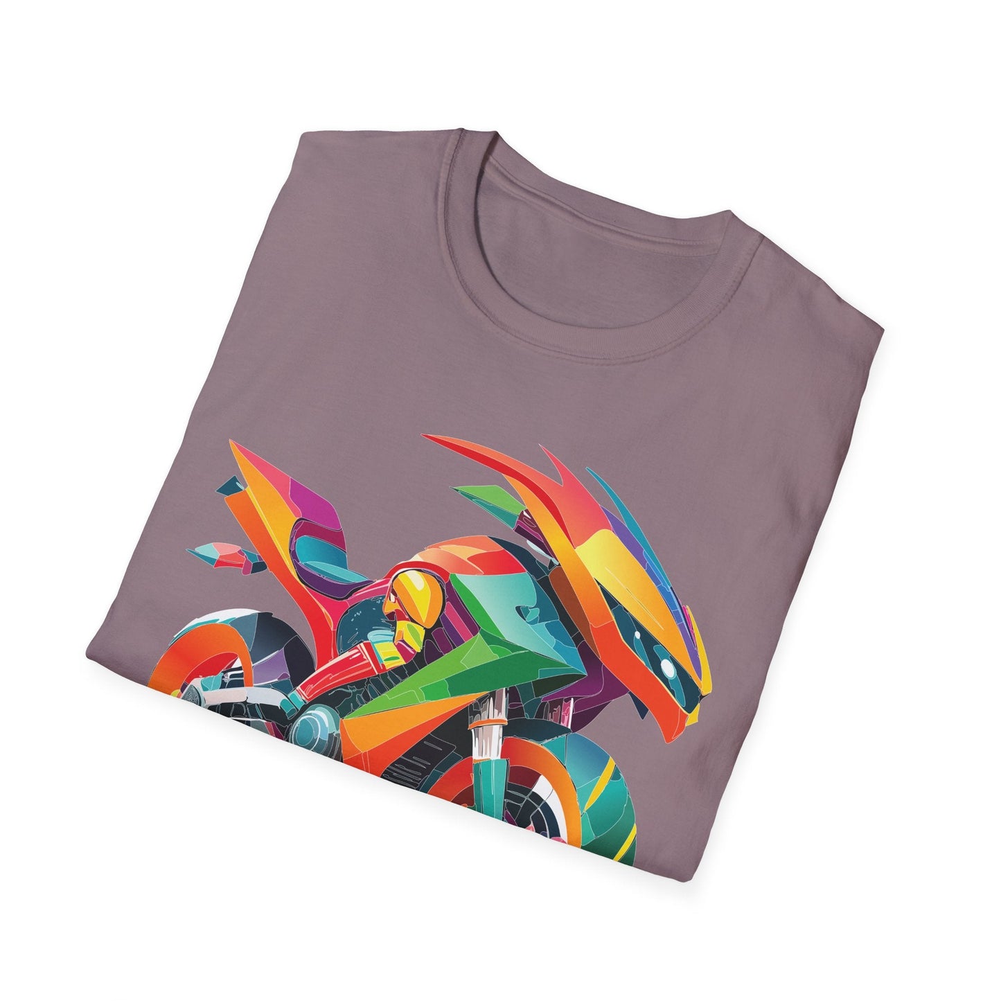 Bike Graphic Unisex Cotton Motorcycle Art Design Tee 5