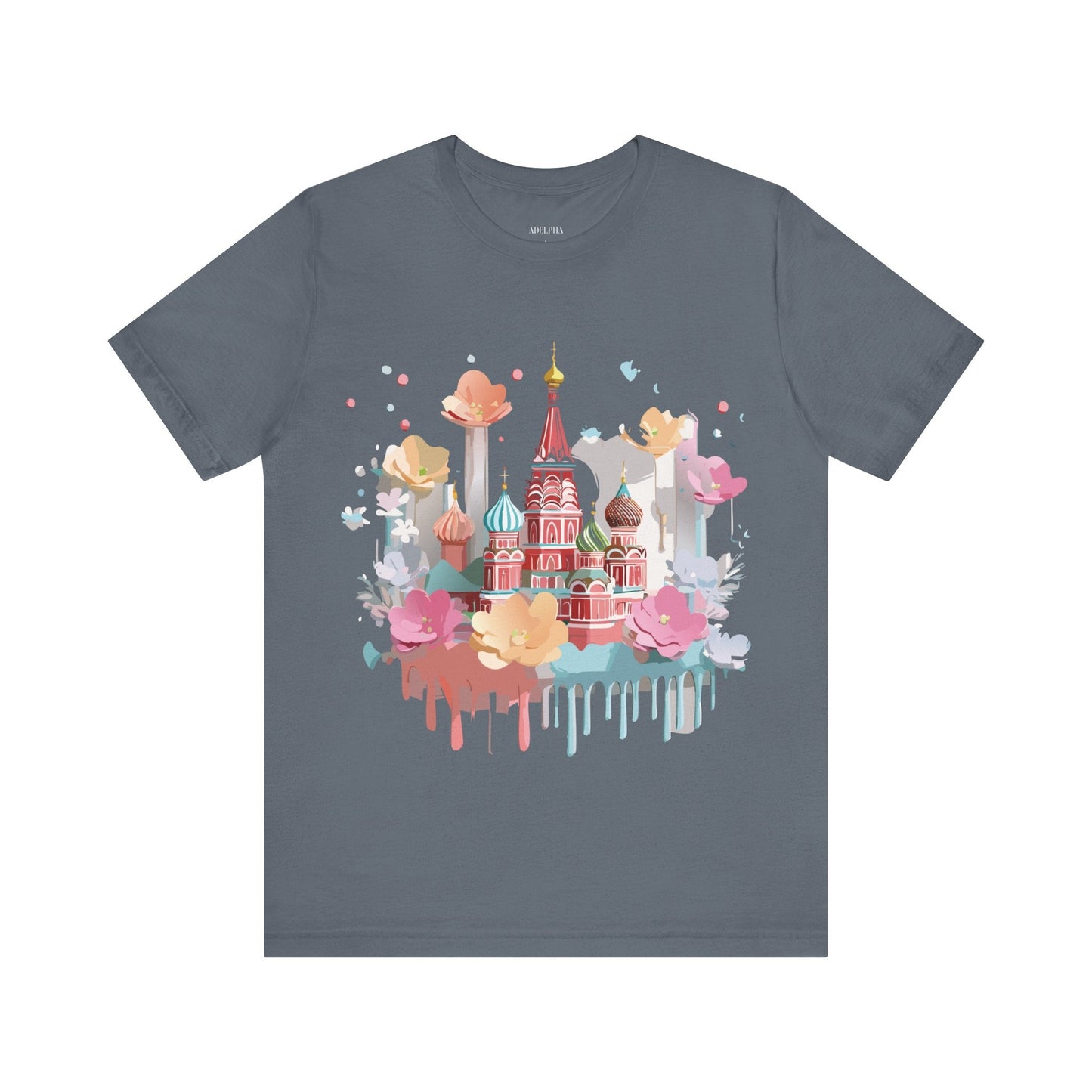 Adelpha Graphic Tee Unisex Jersey Short Sleeve Moscow City Tour Shirt Vintage Inspired Artwork