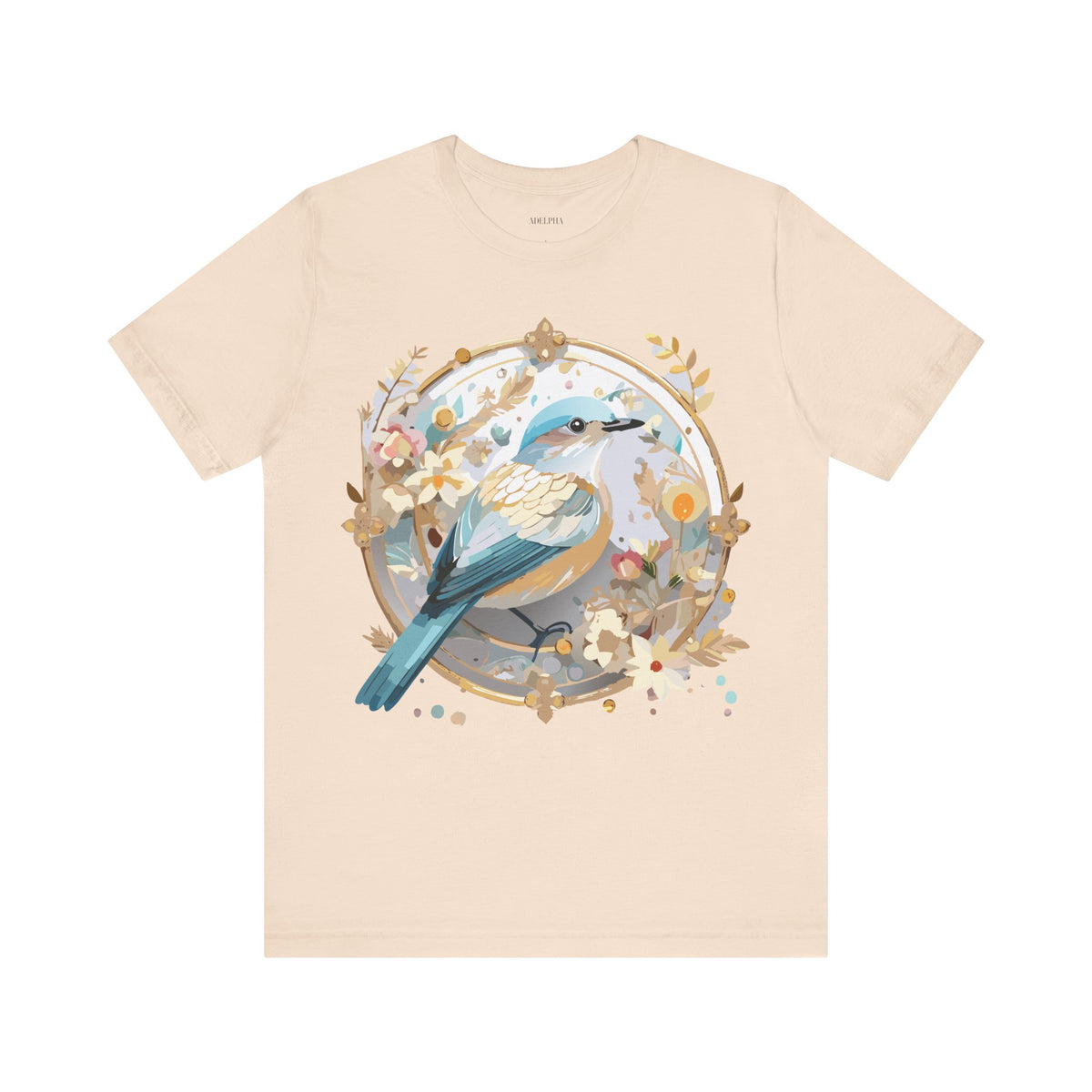 Medallion Graphic Unisex Cotton Bella+Canvas Tee with Art Design d47