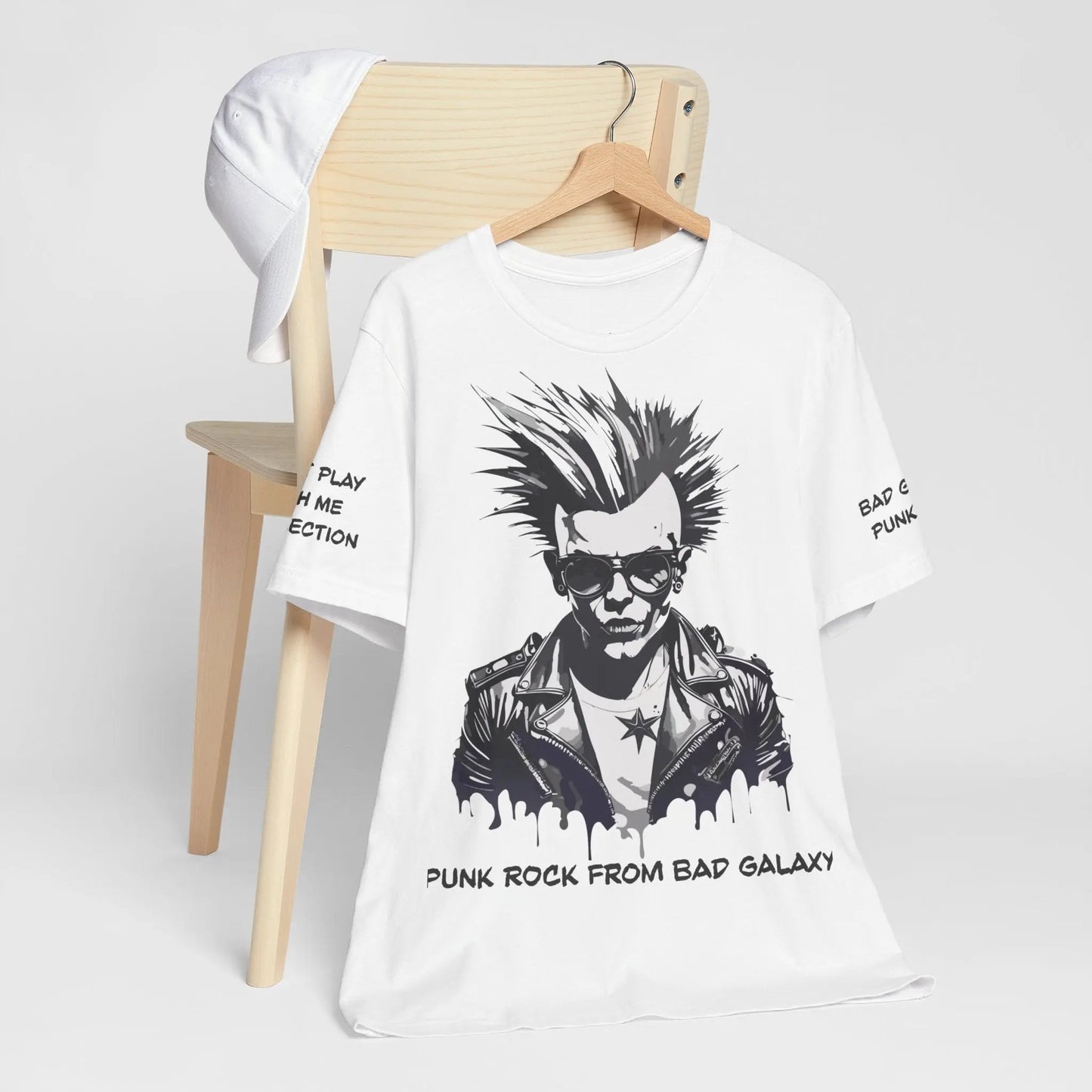 Punk Rock Tee Shirt 100 Percent Cotton Made To Order Eco Friendly Print Free Shipping Limited Time