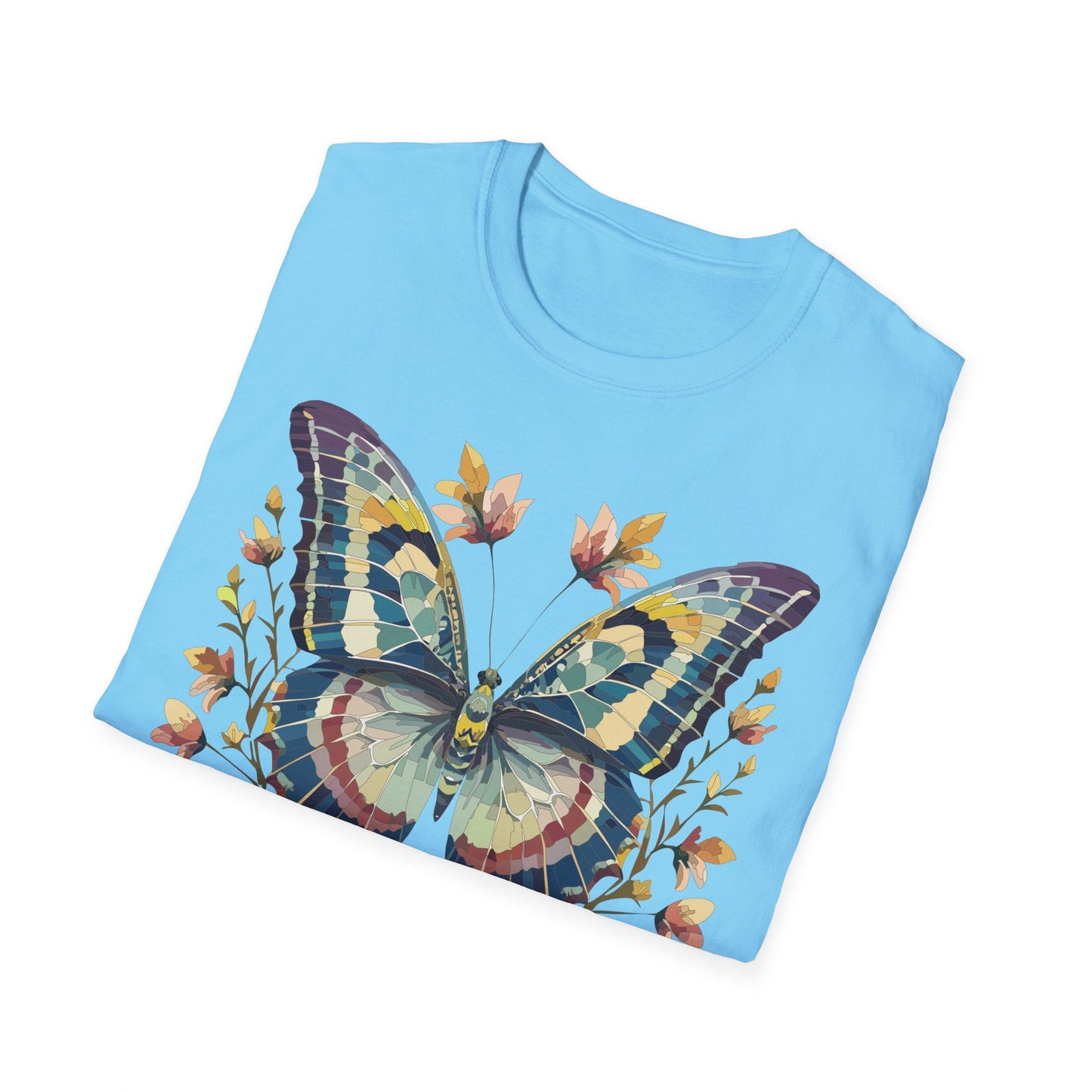 Butterfly Shirt Unisex T Shirt With Monarch Design Gildan Softstyle 64000 Ring Spun Cotton Tee