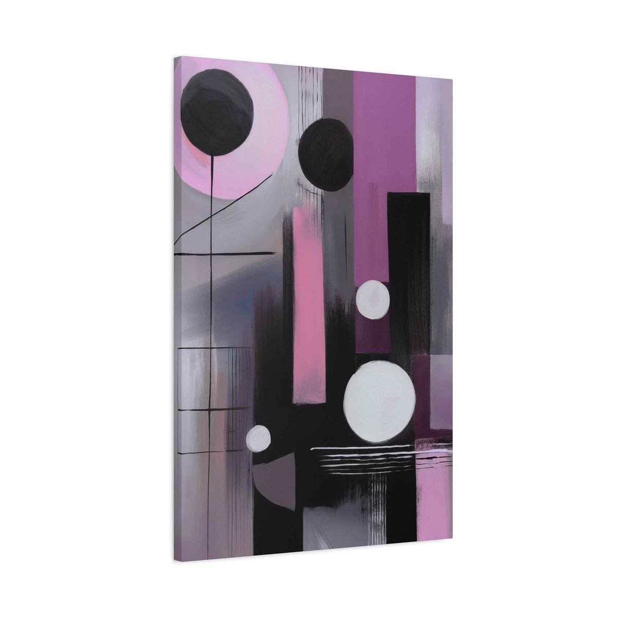 Abstract Geometric Painting Print Canvas 20x24,20x30,24x30 24x32,24x36,30x40 32x48,36x48,40x60 Pine-Wood Inner Frame ABS-44