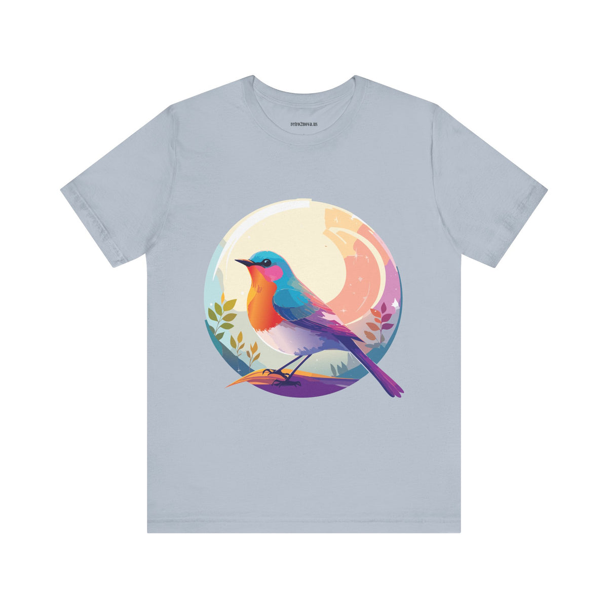 Bird Graphic Unisex Cotton Bella+Canvas Tee with Animal Design ab1