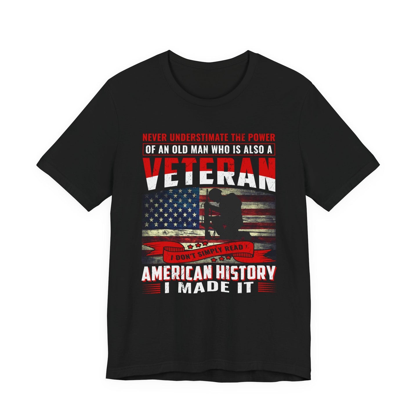 Army Veteran Patriotic Graphic Design Unisex Cotton T-Shirt v32