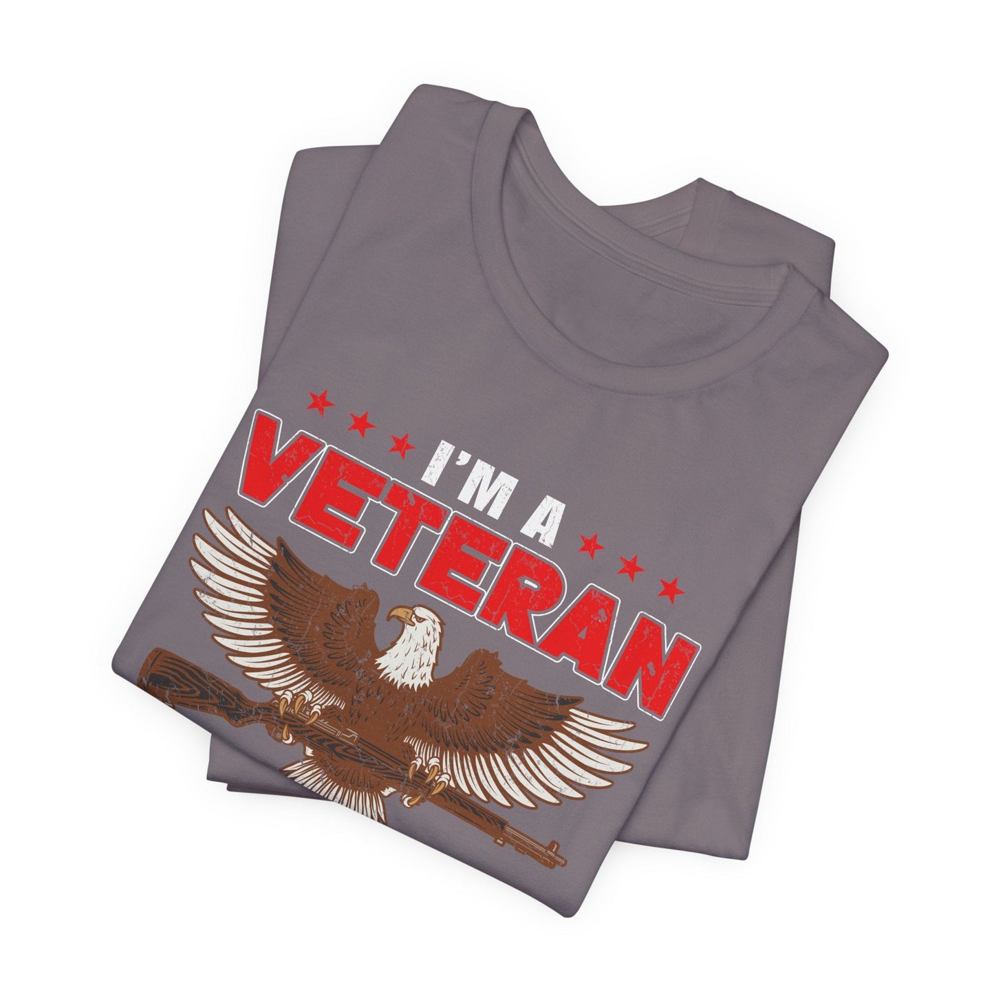 Army Veteran Patriotic Graphic Design Unisex Cotton T-Shirt v35