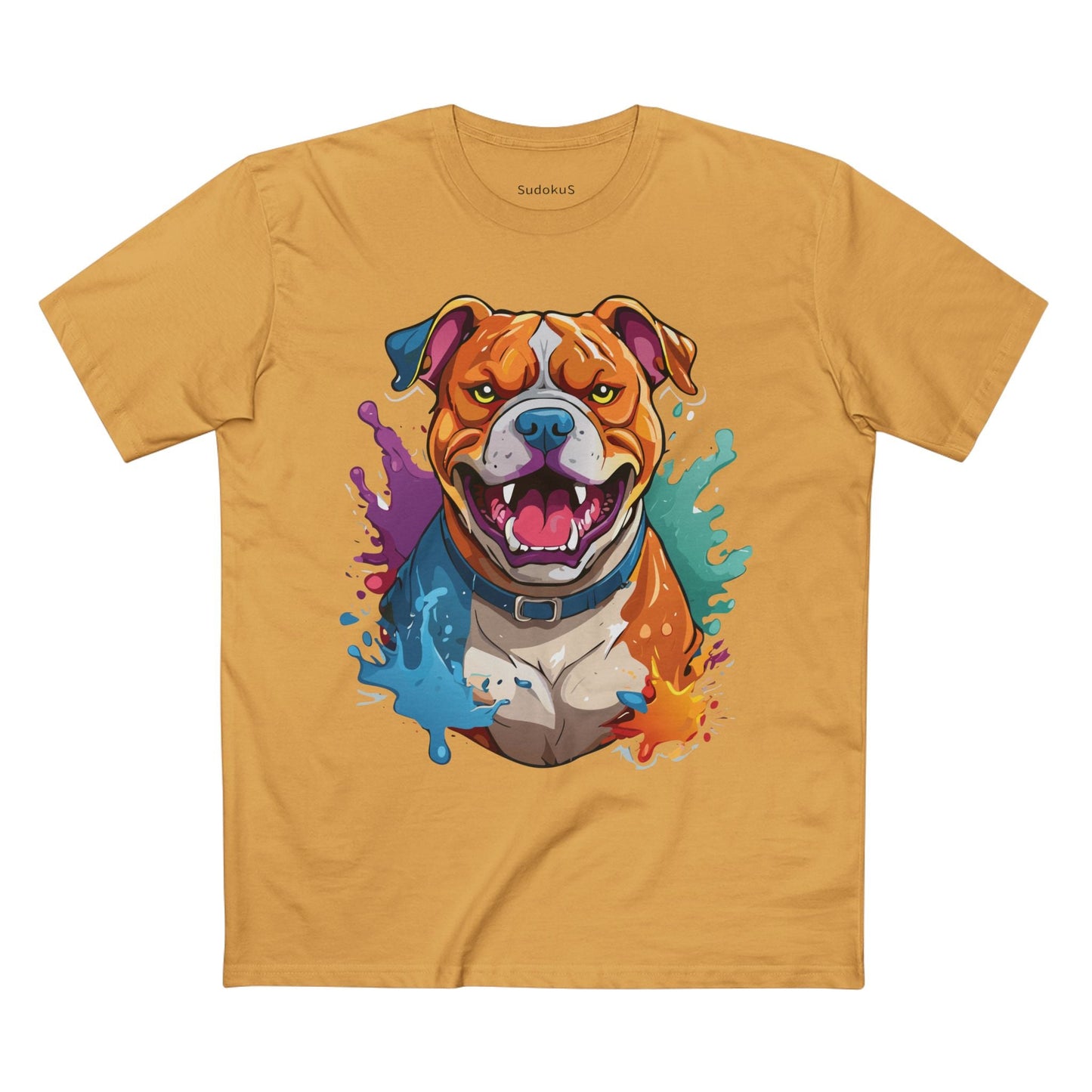 Dog Graphic Unisex 100 Cotton Staple Tee with Animal Design Artwork 34