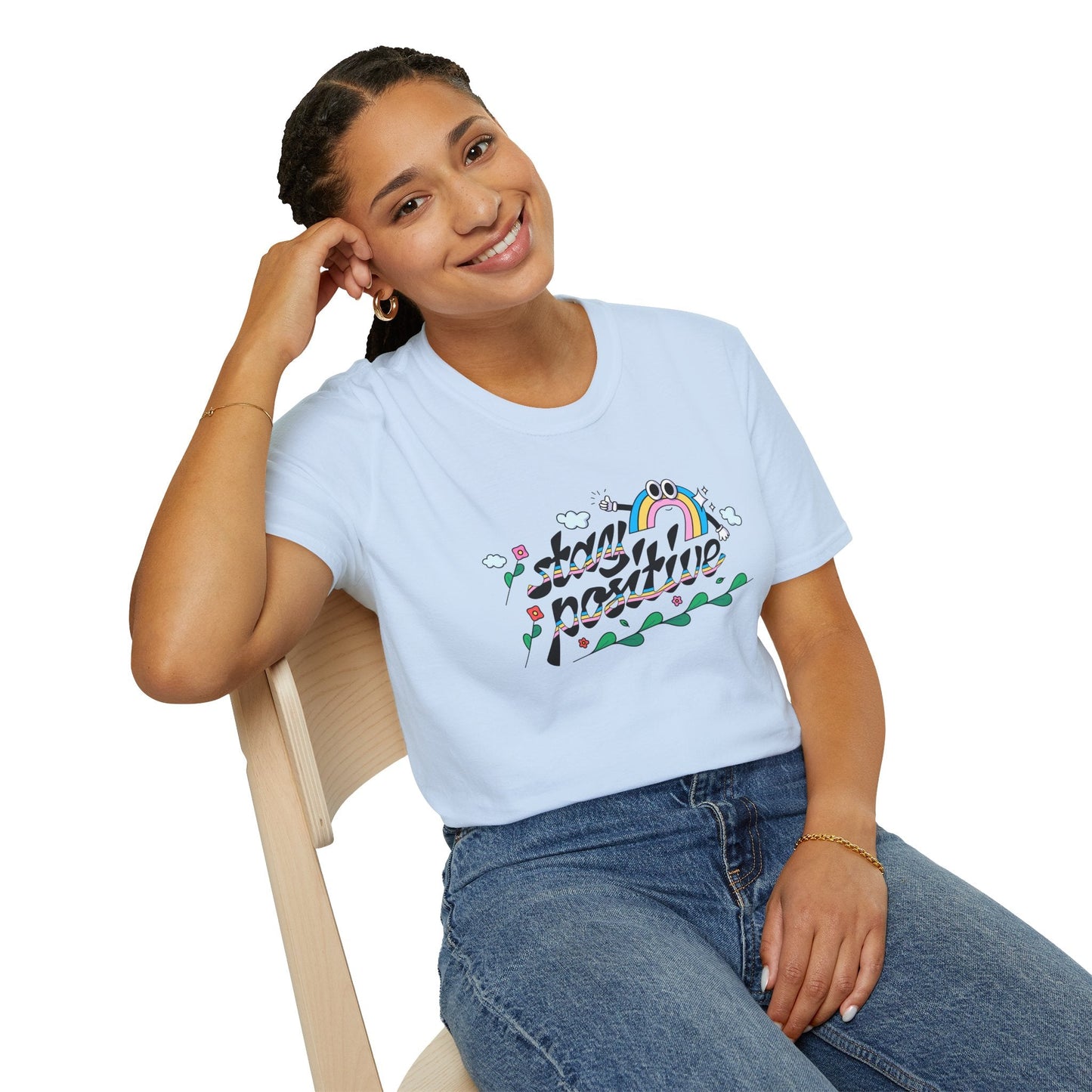 Positive Slogan T Shirts Unisex Softstyle Tee With Positive Words And Good Quotes Gildan 64000