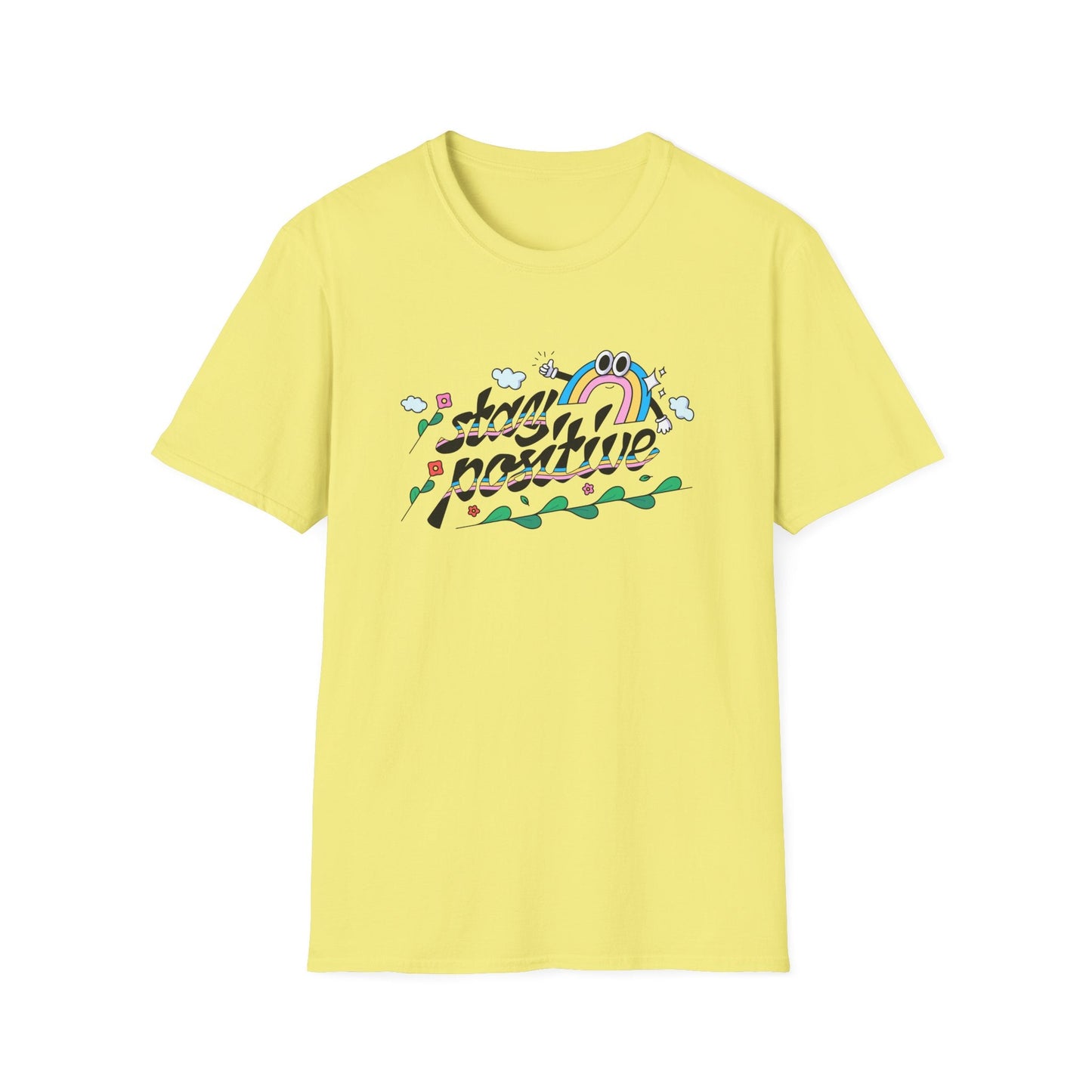 Positive Slogan T Shirts Unisex Softstyle Tee With Positive Words And Good Quotes Gildan 64000