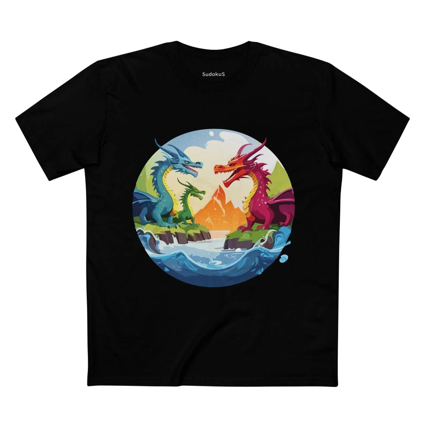 Dragon Graphic Unisex 100 Cotton Staple Tee 22