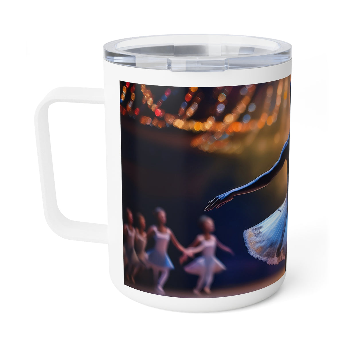 13 Art Design Insulated Coffee Mug Clear Lid 10oz Insulated Coffee Mug 10oz