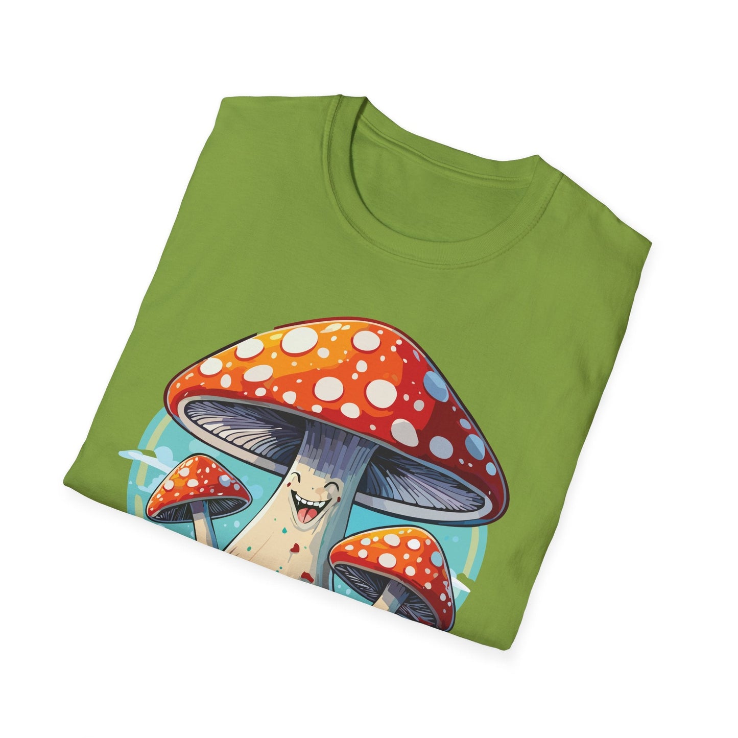 Mashroom Tee Shirt Unisex Funny Mashroom Design Softstyle Cotton Tee For Everyday Comfort