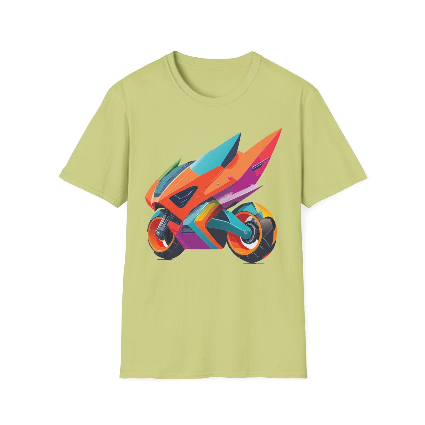 Unisex Bike T Shirt Moto Shirt Motorcycle MTB T Shirt 100 Percent Cotton Softstyle