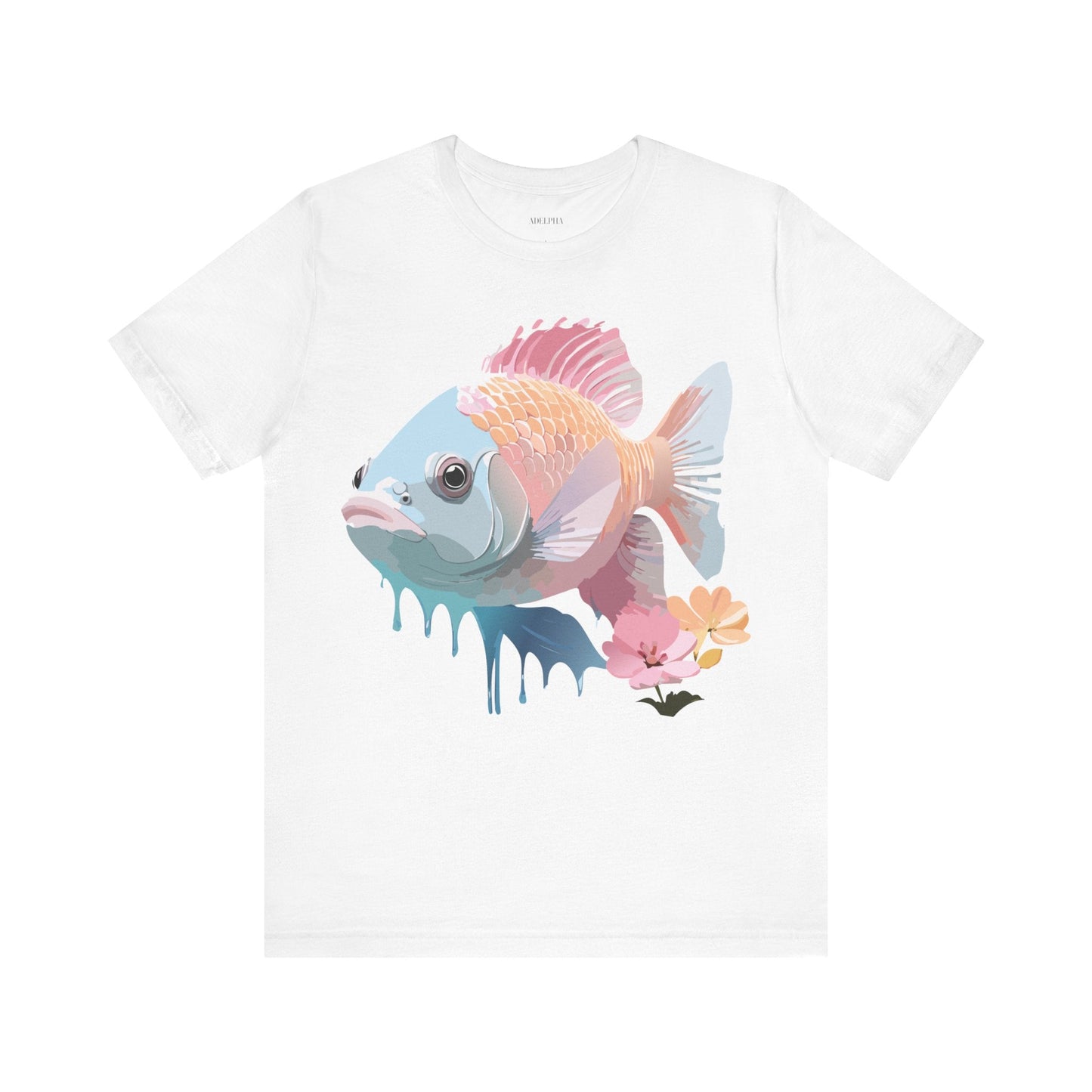 Fish Graphic Unisex 100 Cotton Vintage Artwork Tee 1