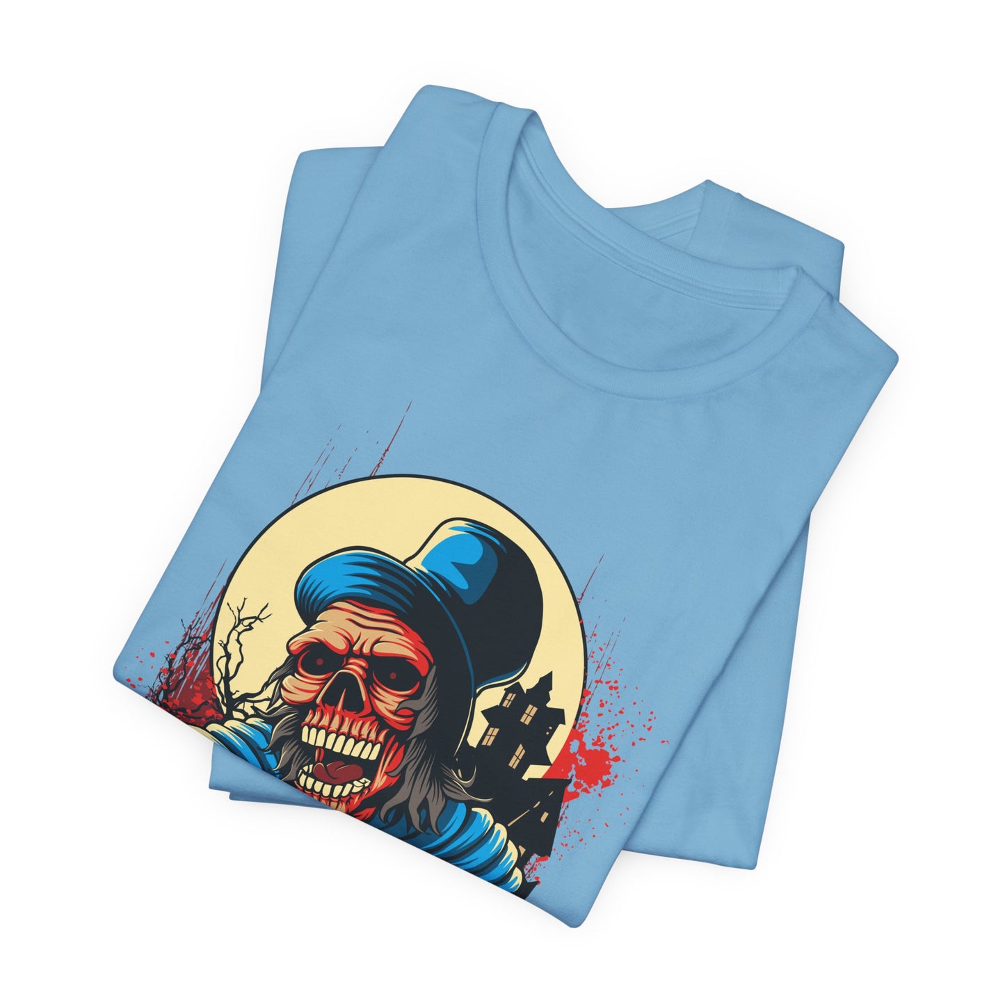 Skull Graphic Design Tee, Skull Shirt, Vintage Tees, Art Design T-Shirt, Graphic Tee, Art Shirts - 1