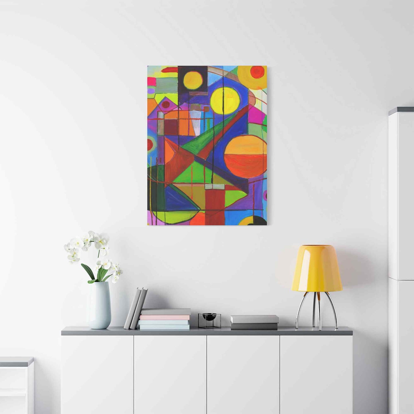 Abstract Painting Print Canvas 20x24,20x30,24x30, 24x32,24x36,30x40, 32x48,36x48,40x60 Pine-Wood Inner Frame ABS-5