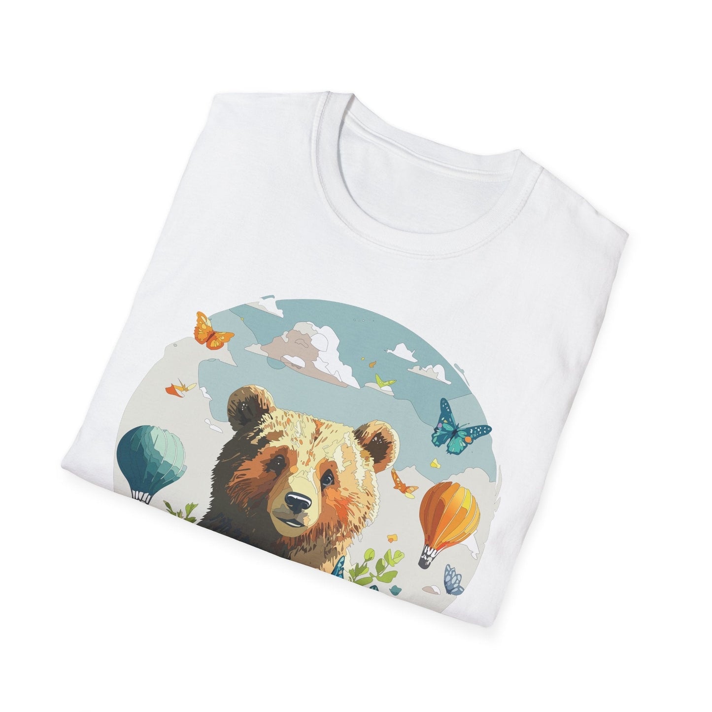 Bear T Shirt Unisex Teddy Bear Tee Softstyle 64000 Breathable Everyday Wear For All Ages