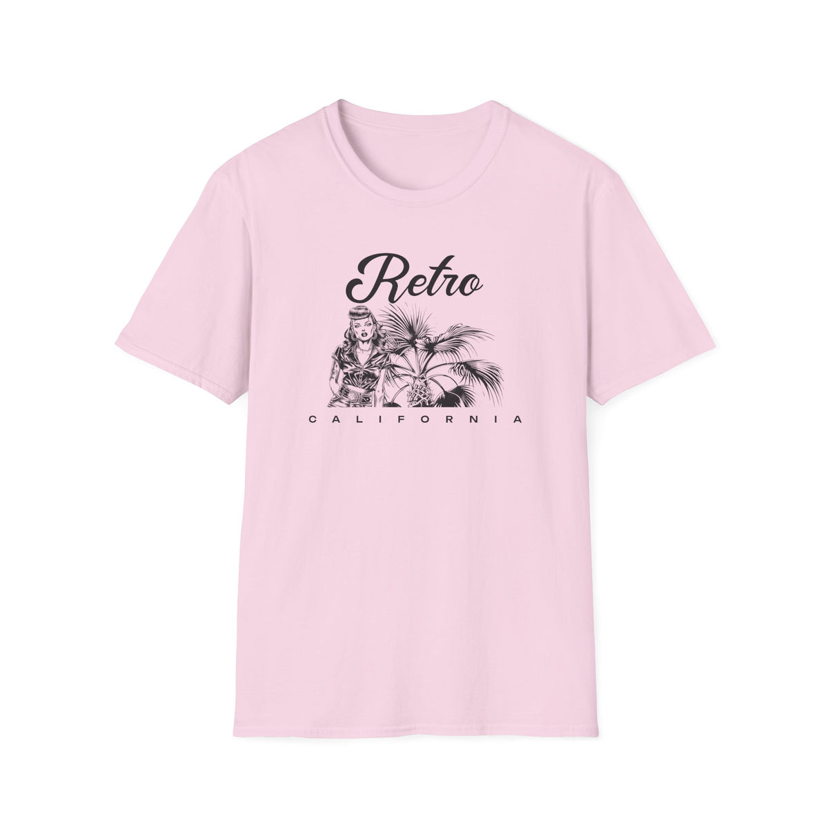 Retro California Vintage Palm Beach Graphic Tee Gildan Unisex 100 Cotton Tee Shirt d202