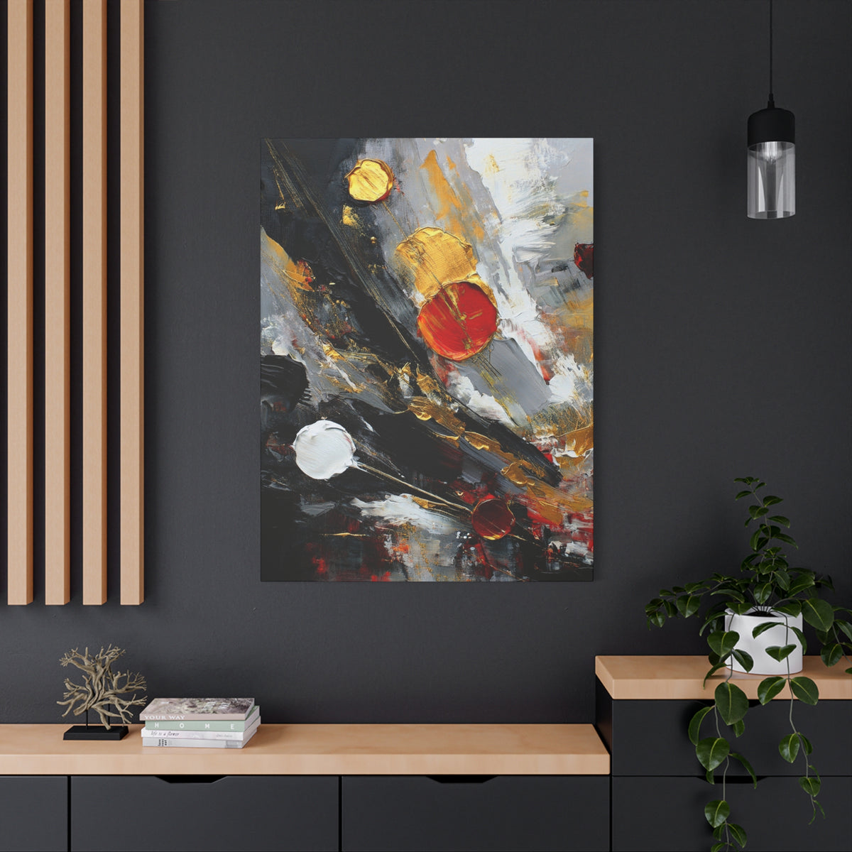 Abstract Oil Painting Print Canvas 20x24,20x30,24x30 24x32,24x36,30x40 32x48,36x48,40x60 Pine-Wood Inner Frame ABS-67