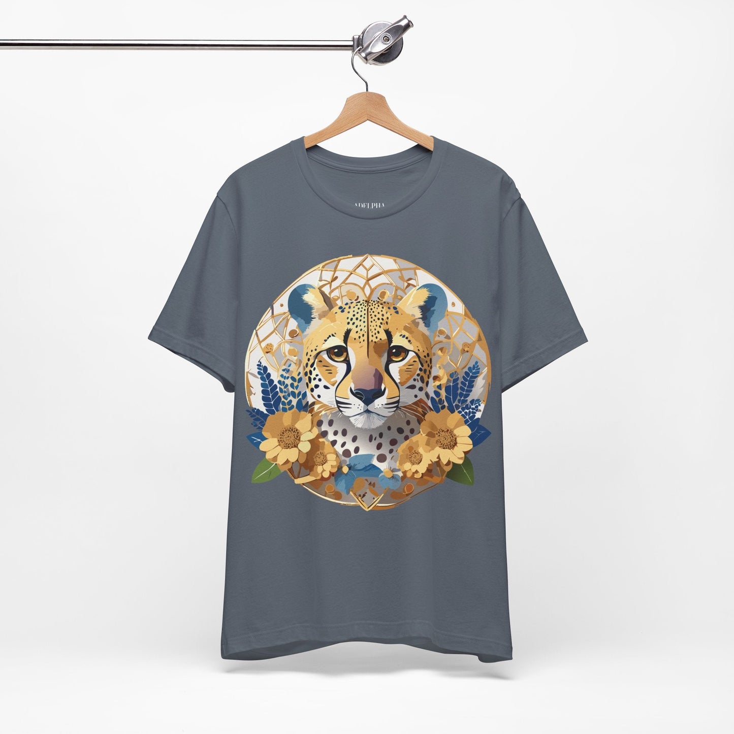 Medallion Shirt Unisex Graphic Tee With Vintage Inspired Adelpha Artwork Short Sleeve Jersey
