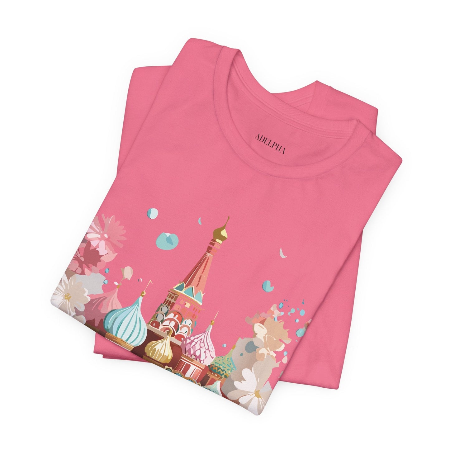 Unisex Graphic Tee With Vintage Moscow Artwork By Adelpha Premium Short Sleeve Shirt