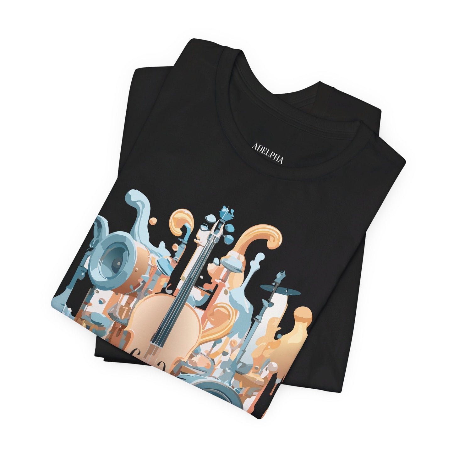Adelpha Music Graphic T Shirt Unisex Jersey Short Sleeve Vintage Inspired Art Tee