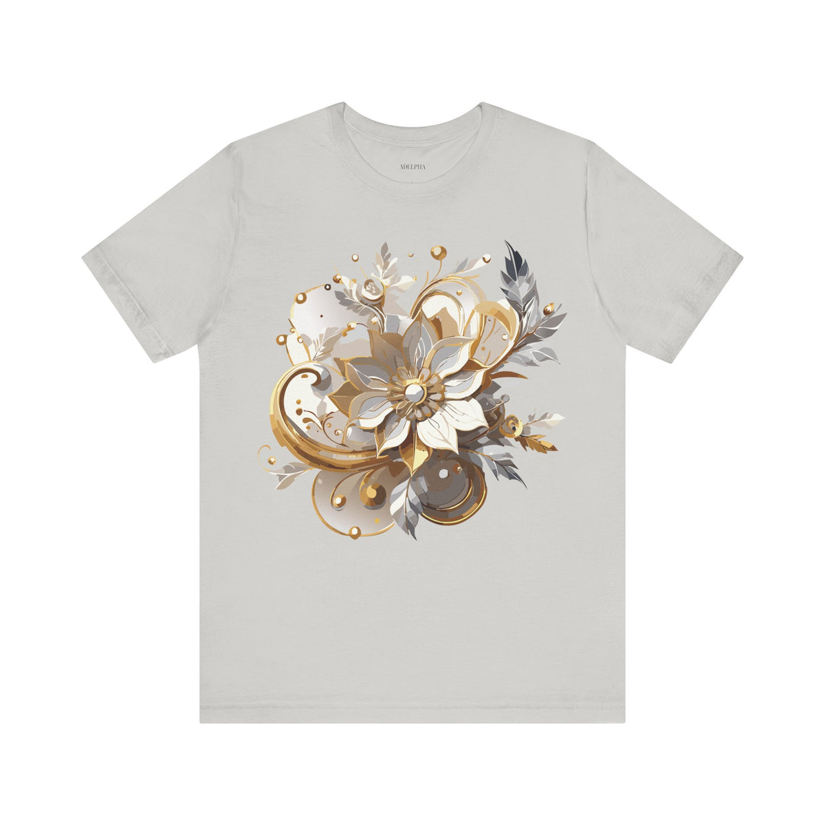Jewelry Graphic Unisex Cotton Bella+Canvas Tee with Gemstones Art Design m28