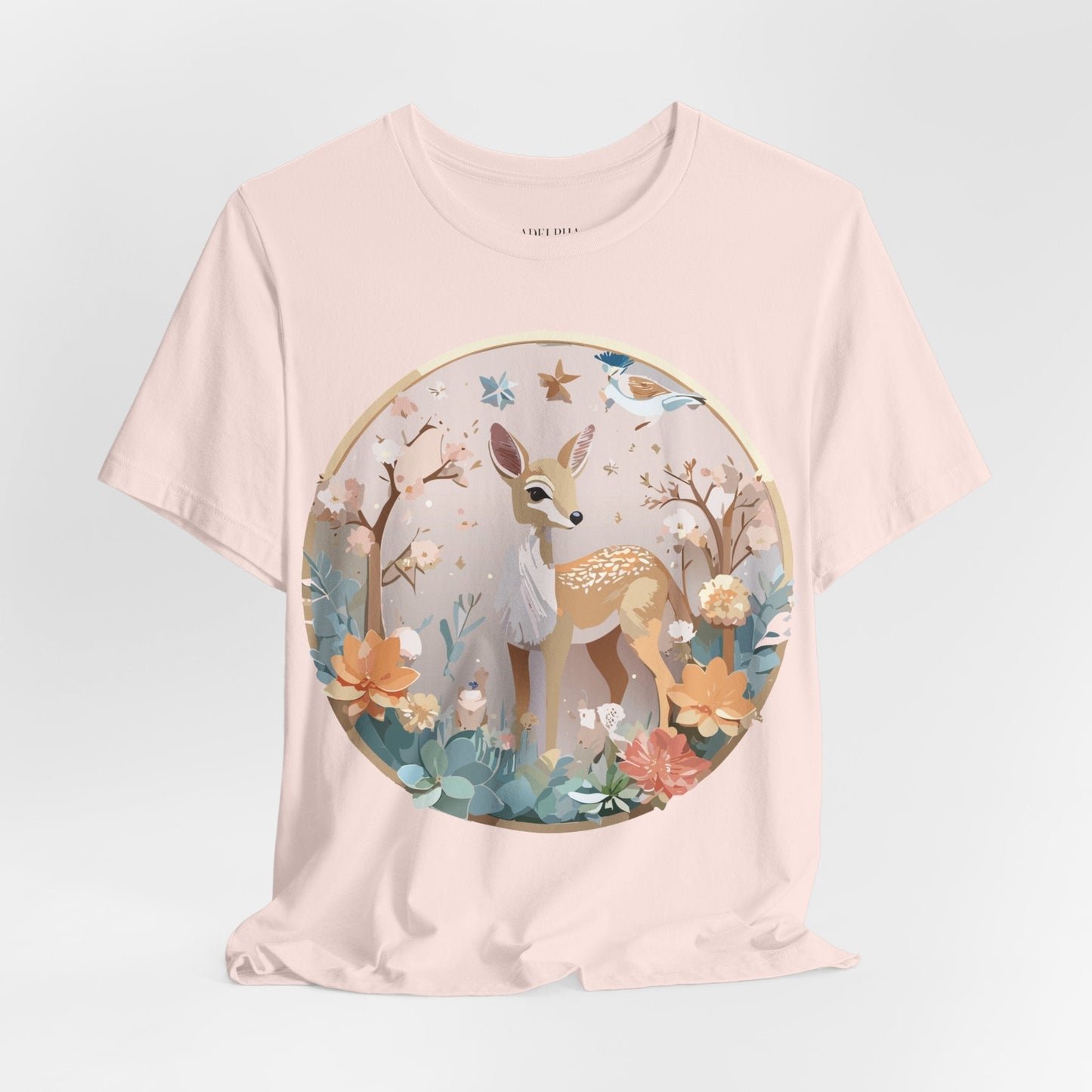 Medallion Graphic Unisex 100 Cotton Vintage Animal Medal Artwork Tee 9