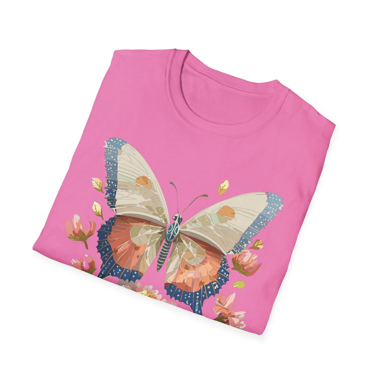 Butterfly Shirt Unisex Softstyle T Shirt Gildan 64000 100 Cotton Monarch Butterfly Gift