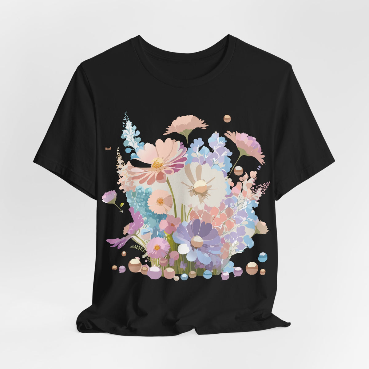 Floral Graphic Tee Shirt - Bella+Canvas Unisex 100 Cotton 15