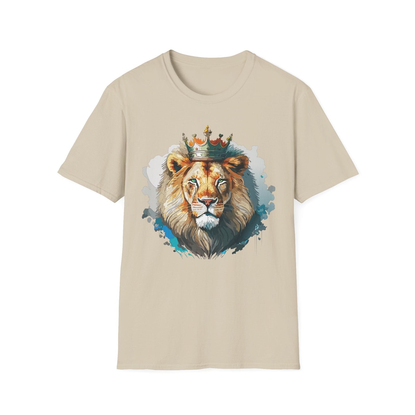 Lion Shirt Unisex Animal Tee Softstyle 64000 100 Percent Ring Spun Cotton
