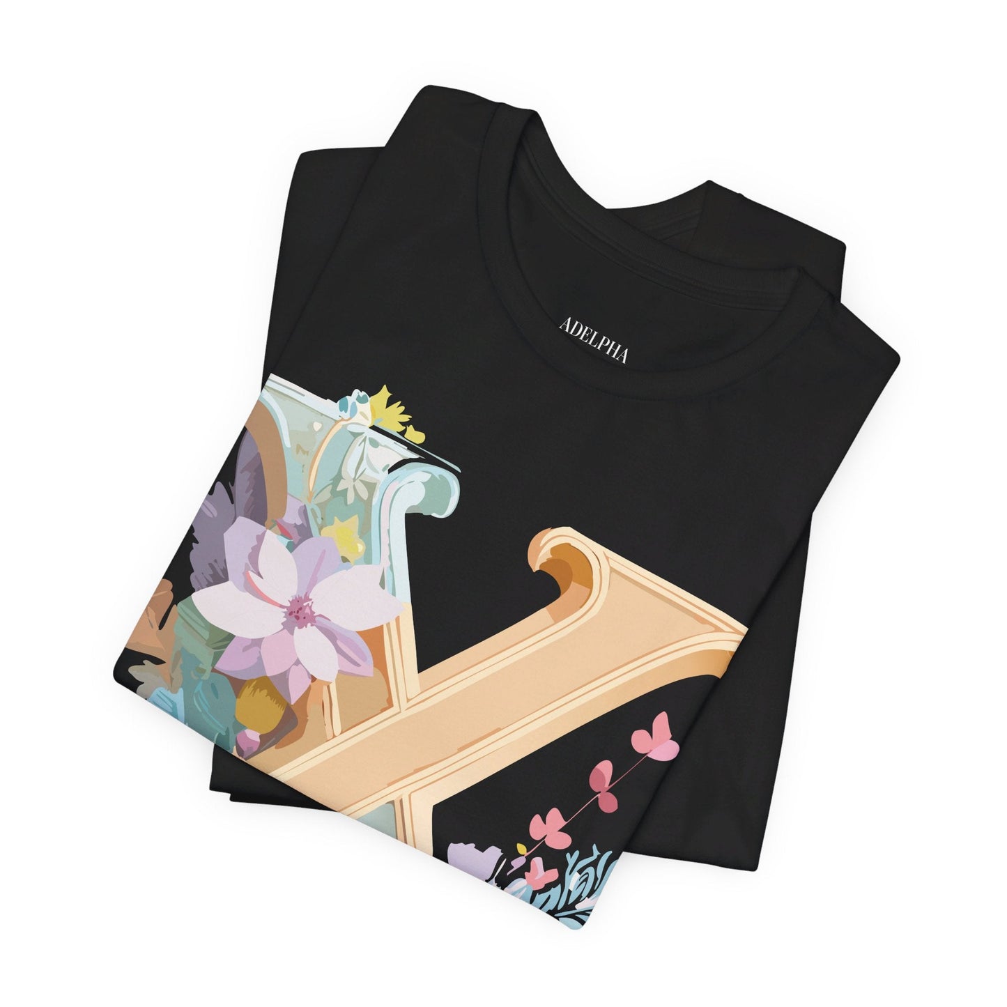 Letter X Shirt Graphic Tee Unisex Vintage Inspired Artwork By Adelpha Premium Comfort