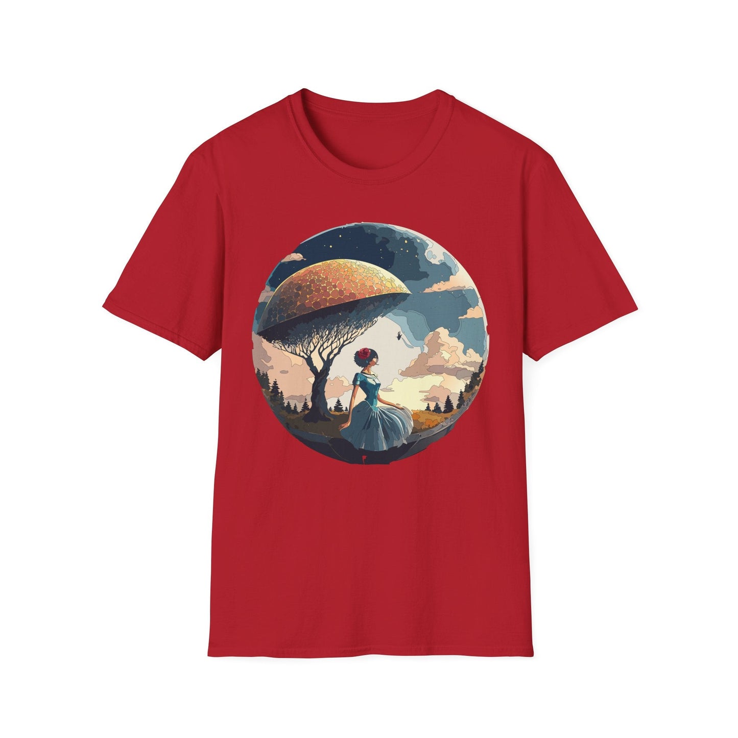 Womens Ladies Graphic T Shirts Art Design Shirt Gildan Softstyle 64000 Unisex Tee