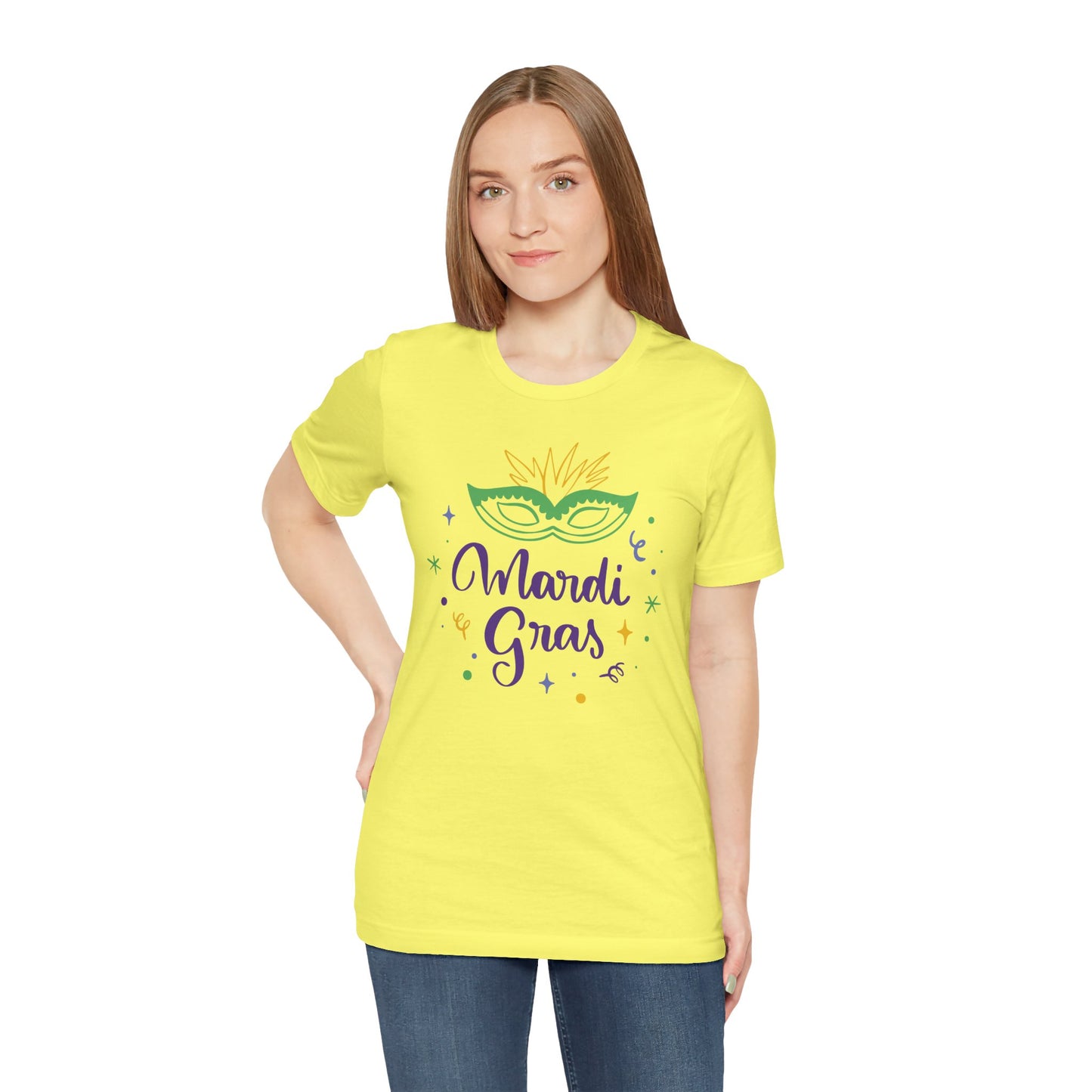 Tee-shirt en coton unisexe pour Mardi Gras