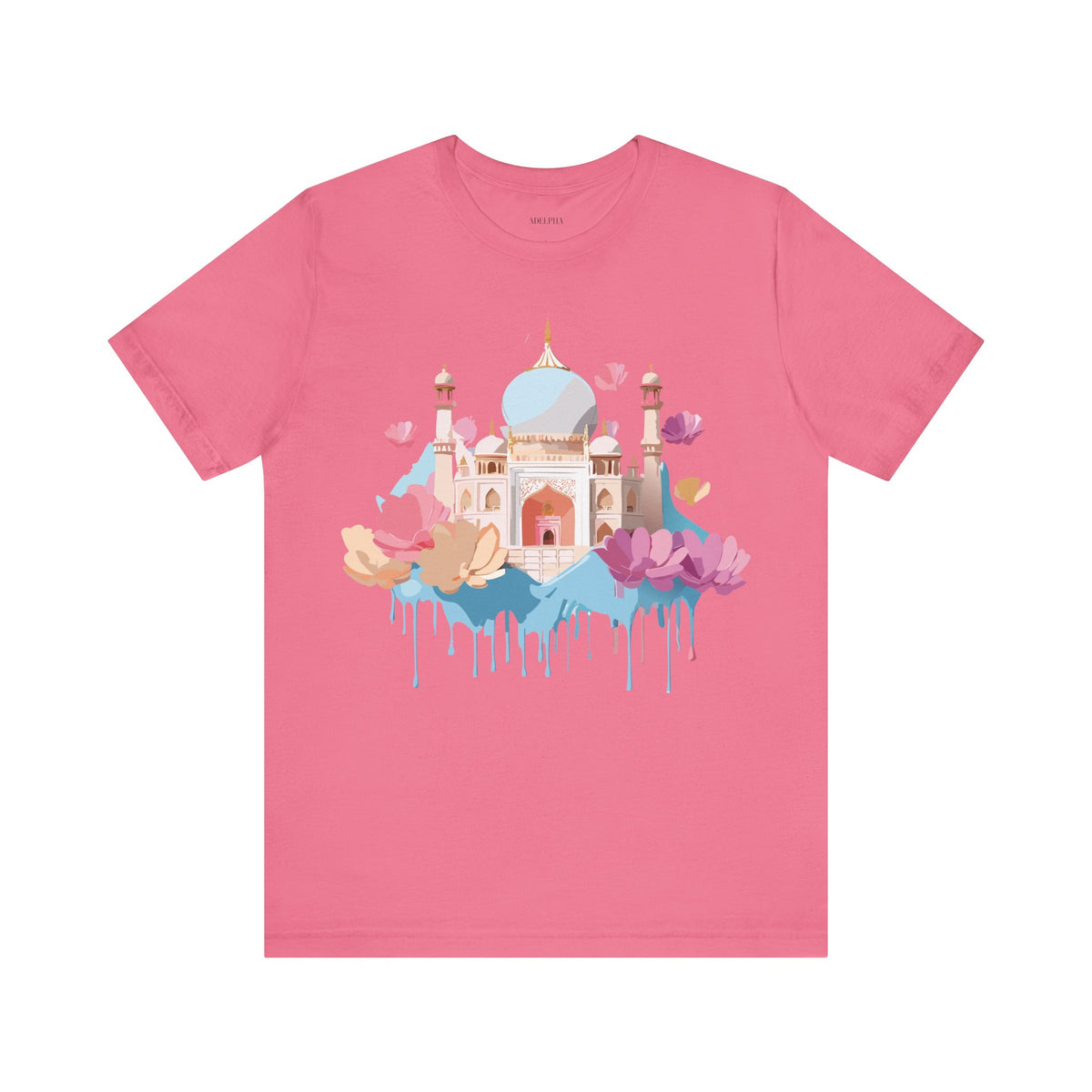 Unisex Cotton Bella+Canvas Tee with Taj Mahal