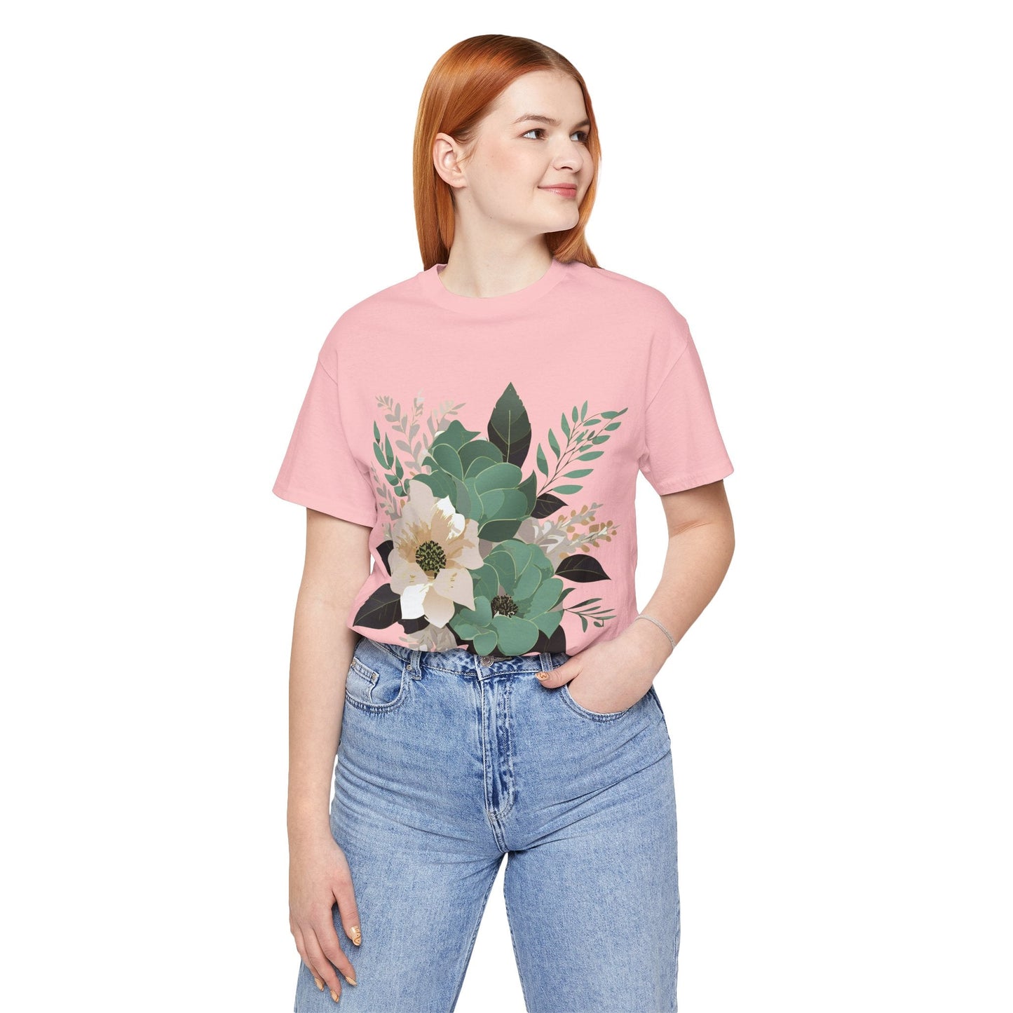 Flowers Shirt Floral Shirt Unisex Jersey Short Sleeve Tee From Flowers Collection Retro2Nova