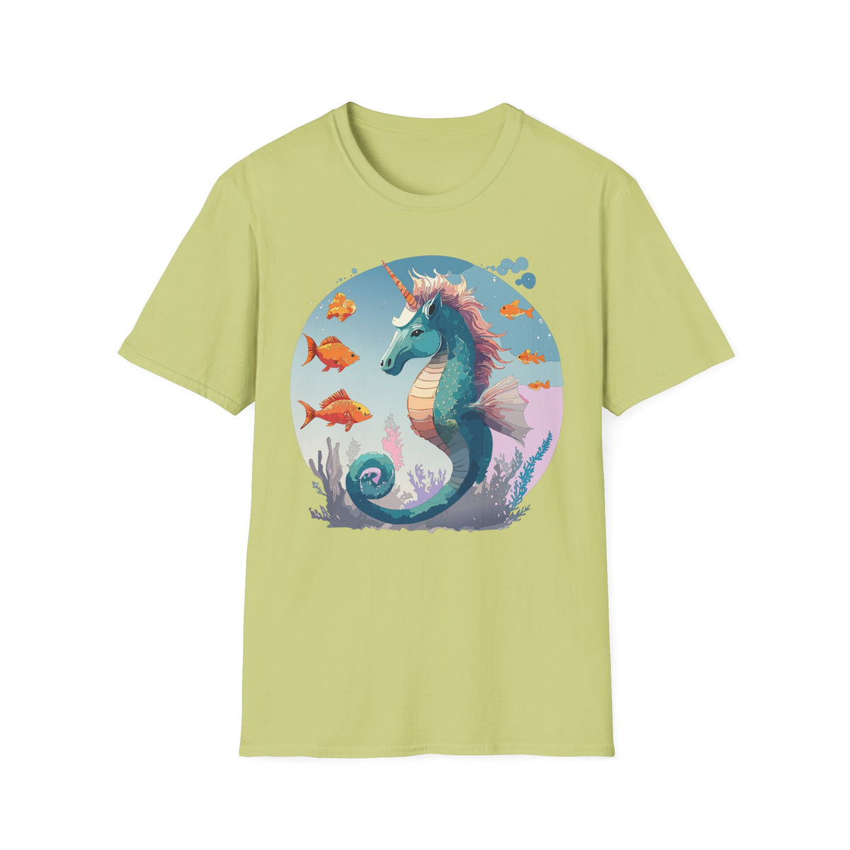 Sea Unicorn Seahorse T-Shirt | Nautical Mythical Creature Tee