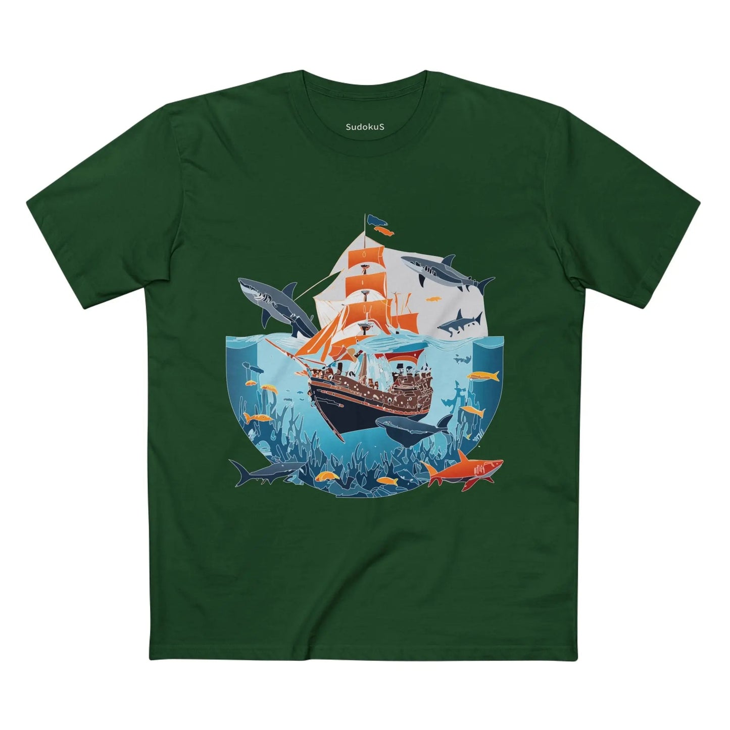 Ocean Coast Graphic Unisex 100 Cotton Staple Tee 23