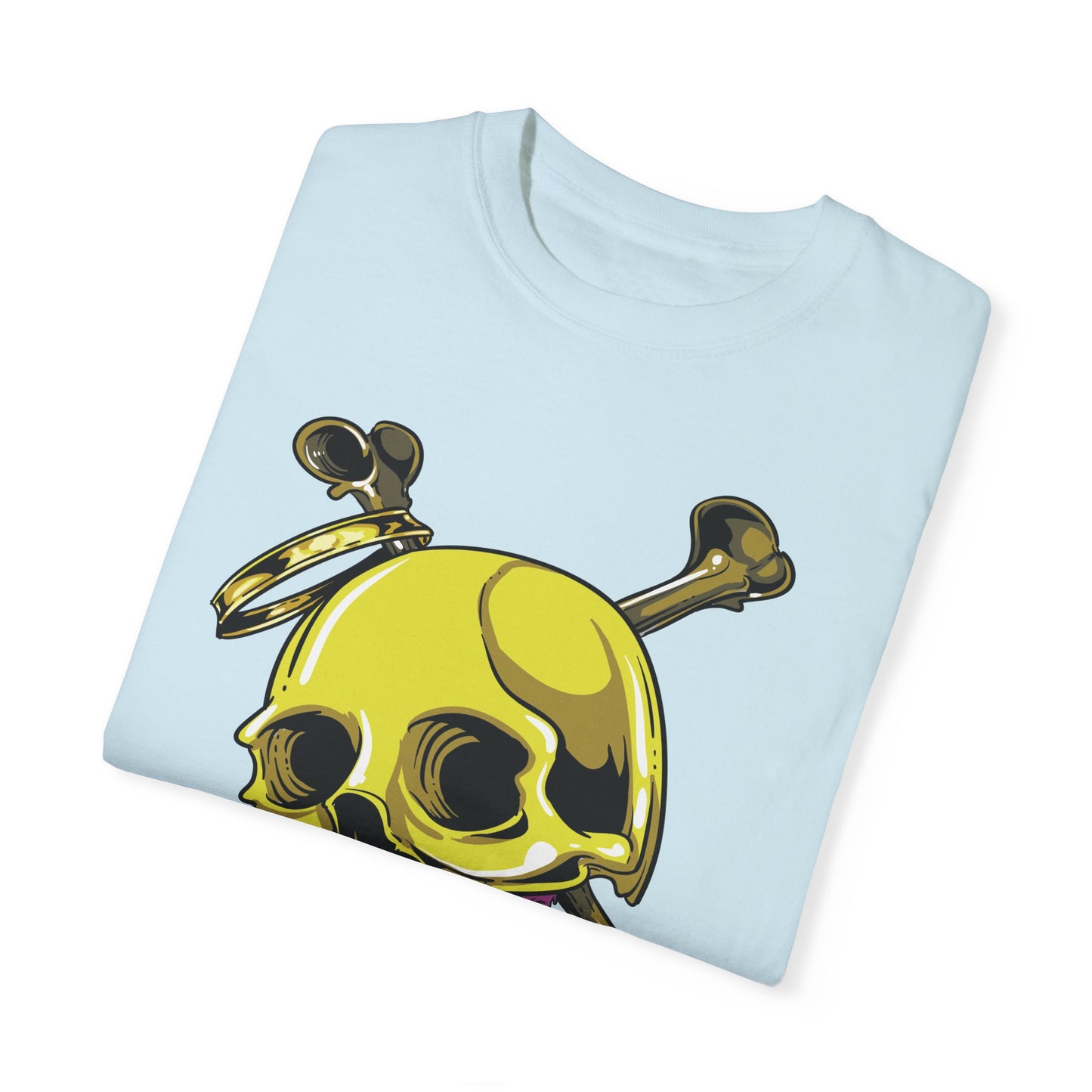 Unisex Cotton Tee Shirt with Skull