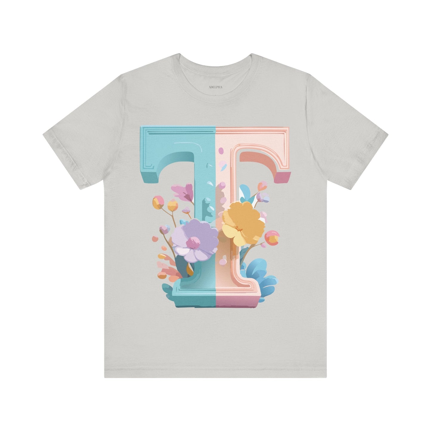 Adelpha Graphic Tee Unisex Short Sleeve Letter Shirt Featuring Vintage Inspired Artwork
